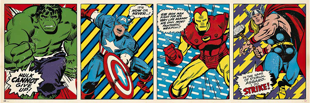 Amazon.com: POSTER STOP ONLINE Marvel's The Avengers - Retro